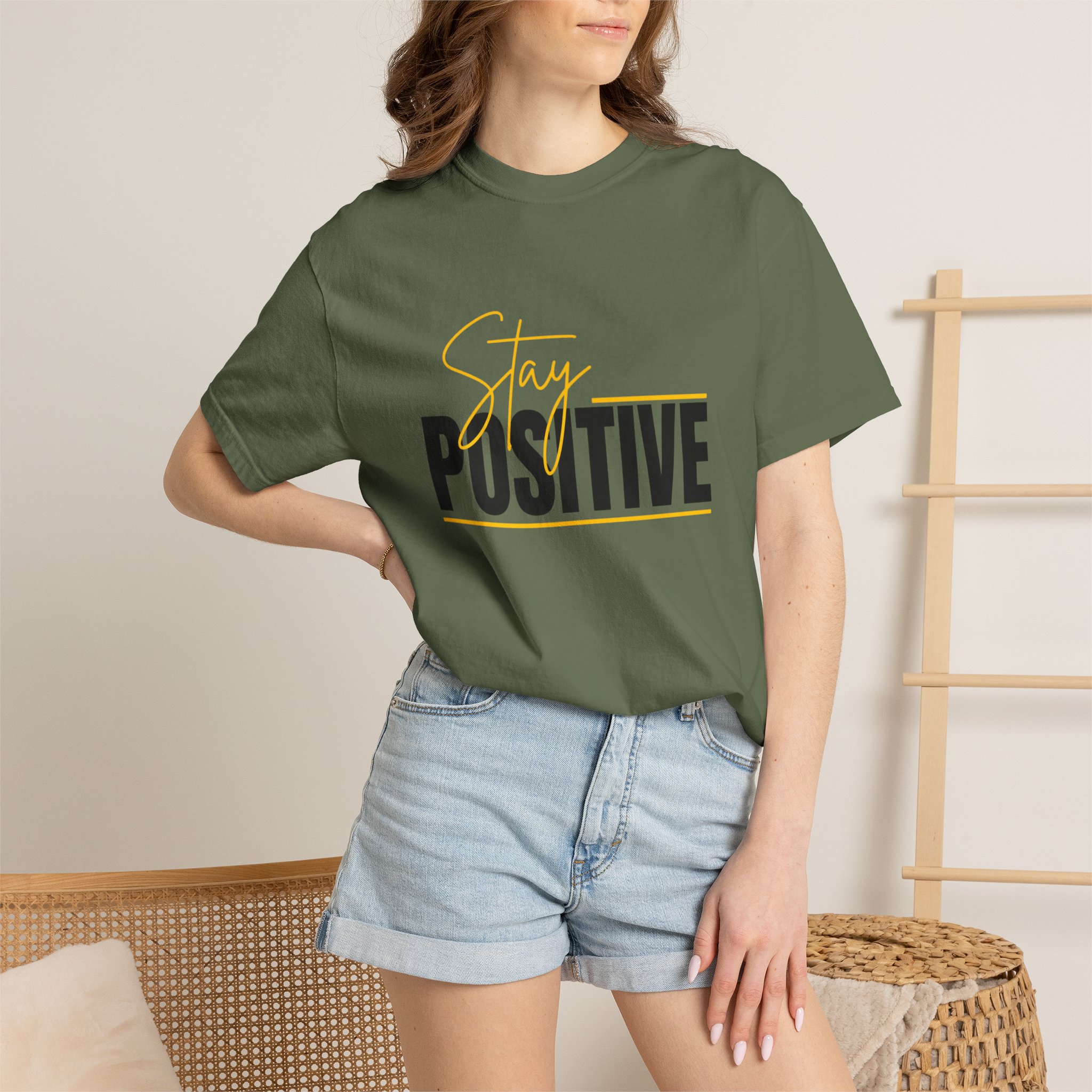 Stay Positive T-shirt | Motivational Typography Tee - Image 36