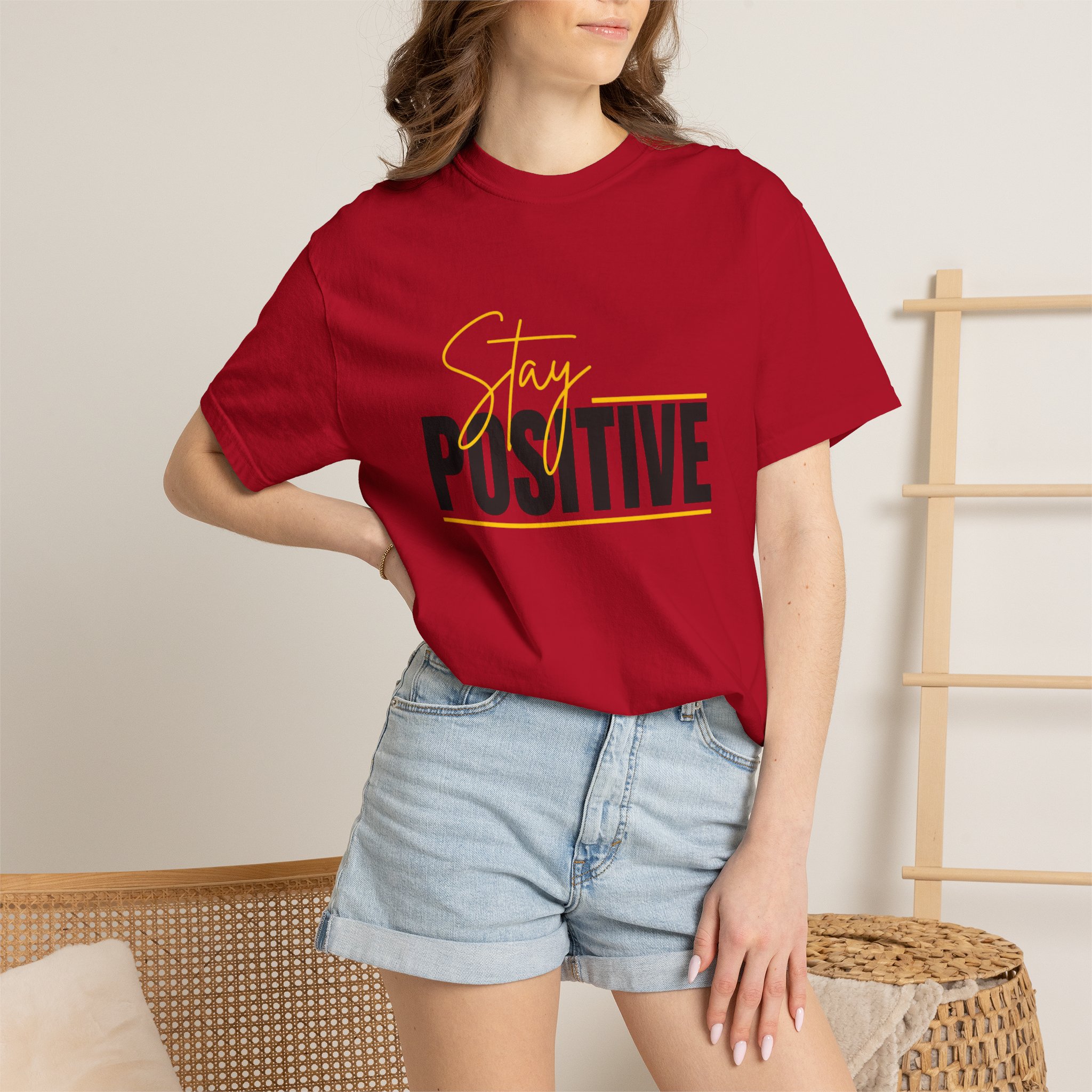 Stay Positive T-shirt | Motivational Typography Tee - Image 48