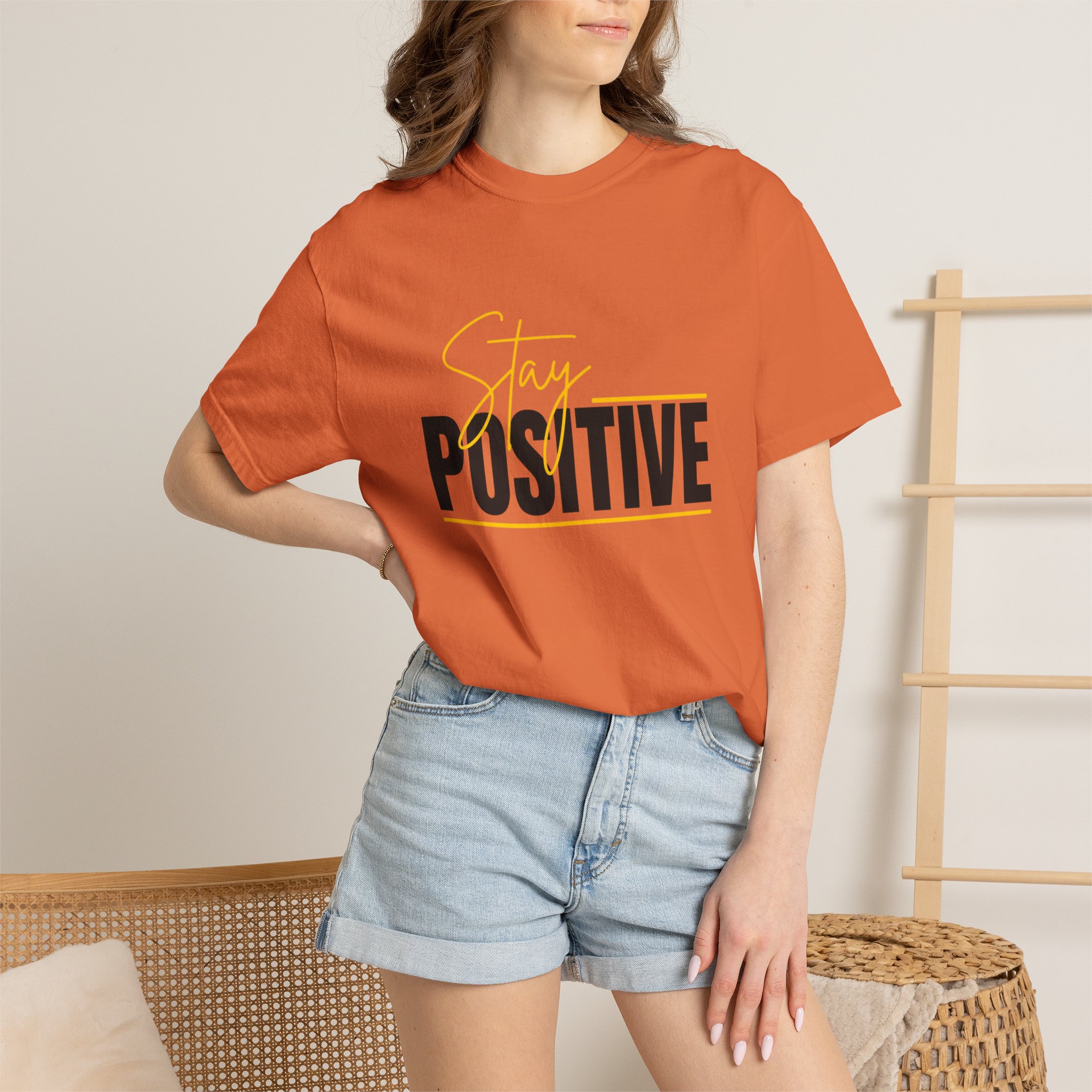 Stay Positive T-shirt | Motivational Typography Tee - Image 24