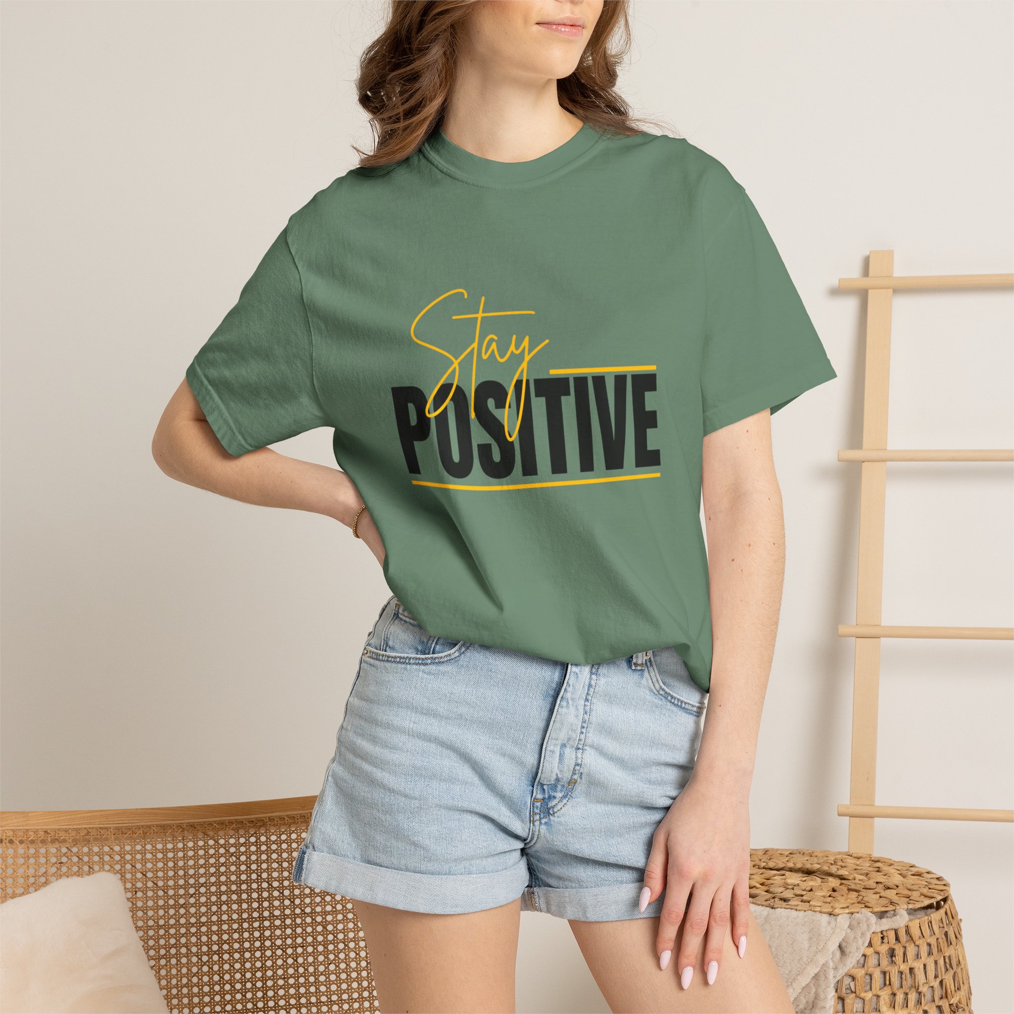 Stay Positive T-shirt | Motivational Typography Tee - Image 40