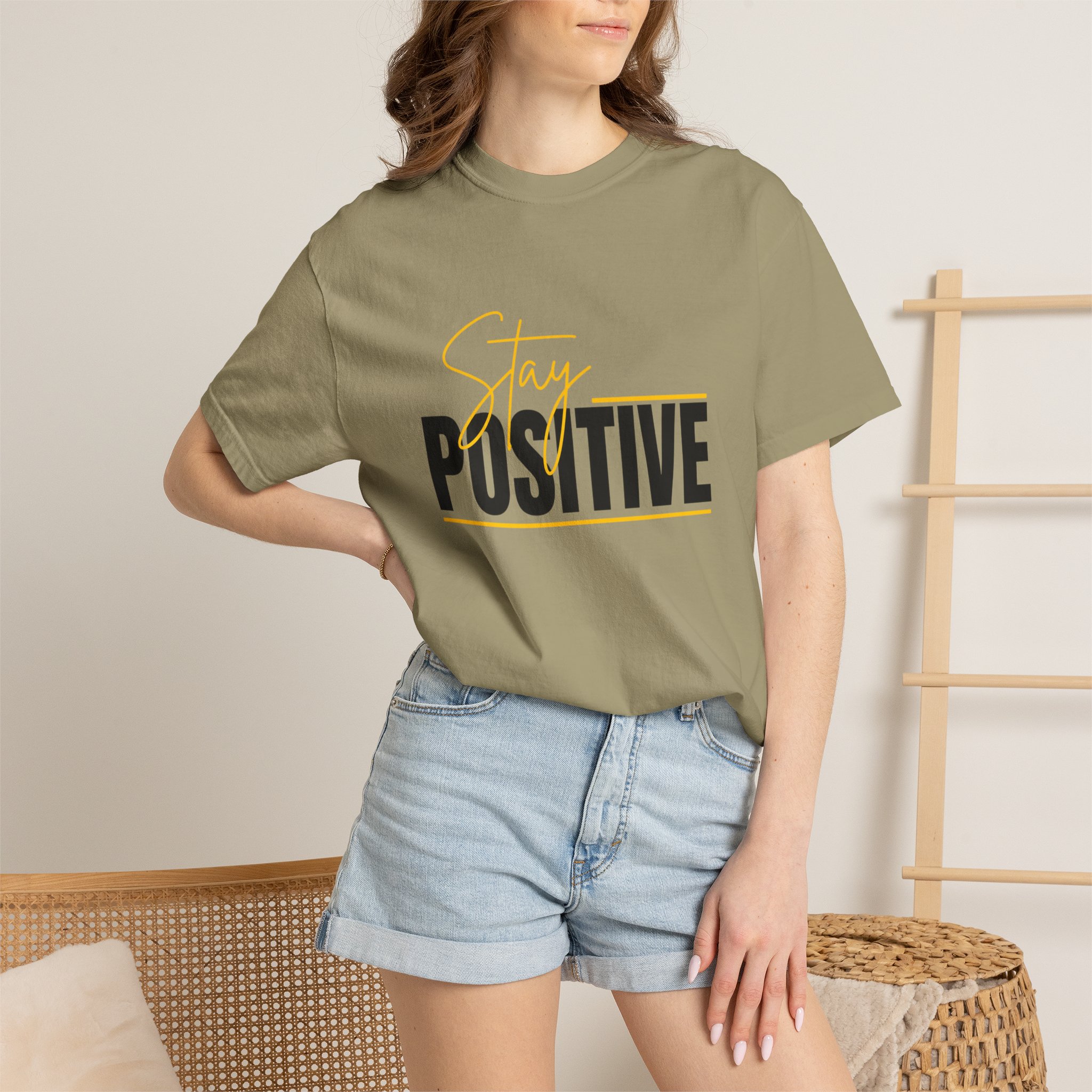Stay Positive T-shirt | Motivational Typography Tee - Image 28